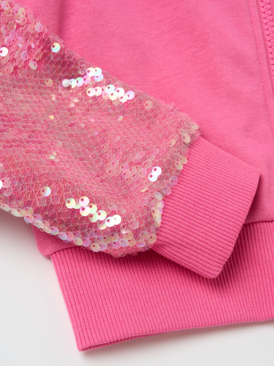 Full-zip hoodie with sequins_3