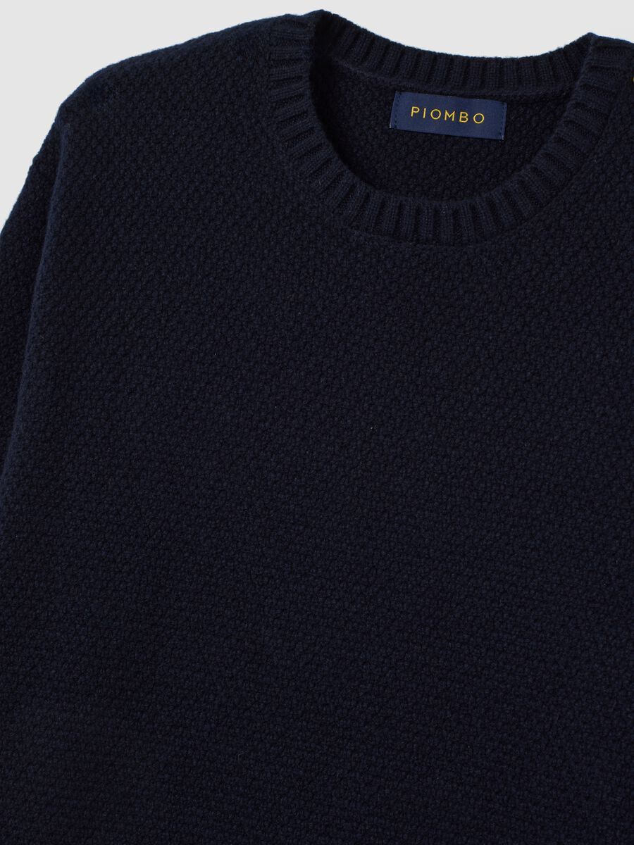 Blue Pure Wool Sweater Regular Fit_5