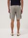 Grey linen-blend cargo Bermuda shorts_3