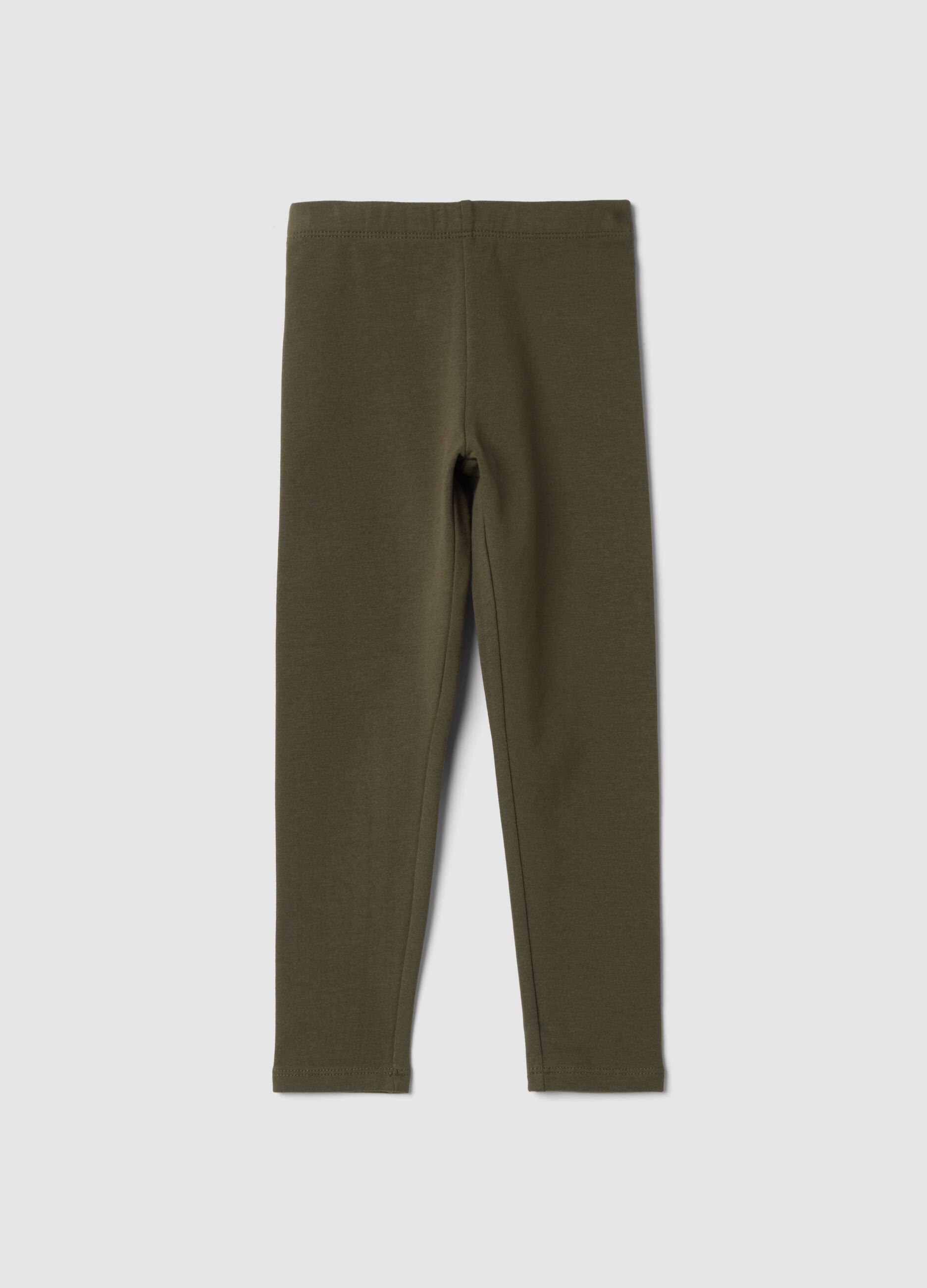 Purple organic stretch cotton leggings