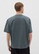 Men&rsquo;s green boxy-fit T-shirt in 100% cotton with print_2
