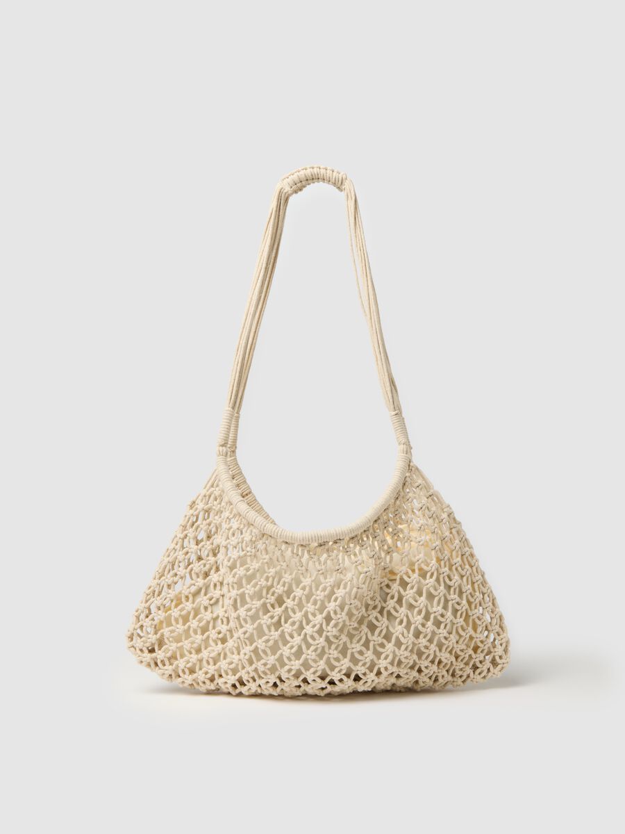 Beige Crochet Beach Bag B.Angel_1