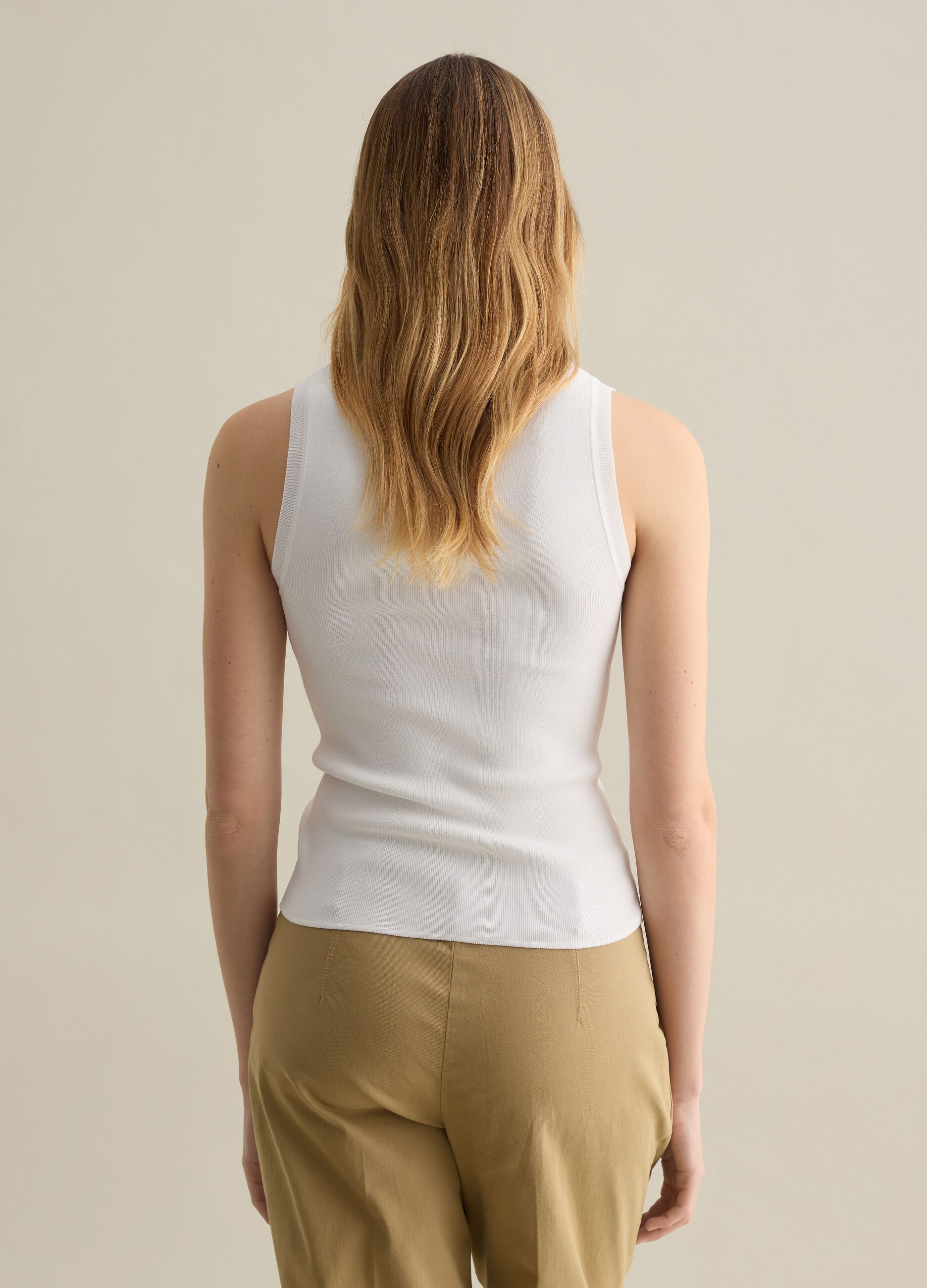 Solid colour tank top