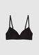 Black Stretch Cotton Bra_4