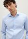 Camicia azzurra a maniche lunghe slim in cotone_2