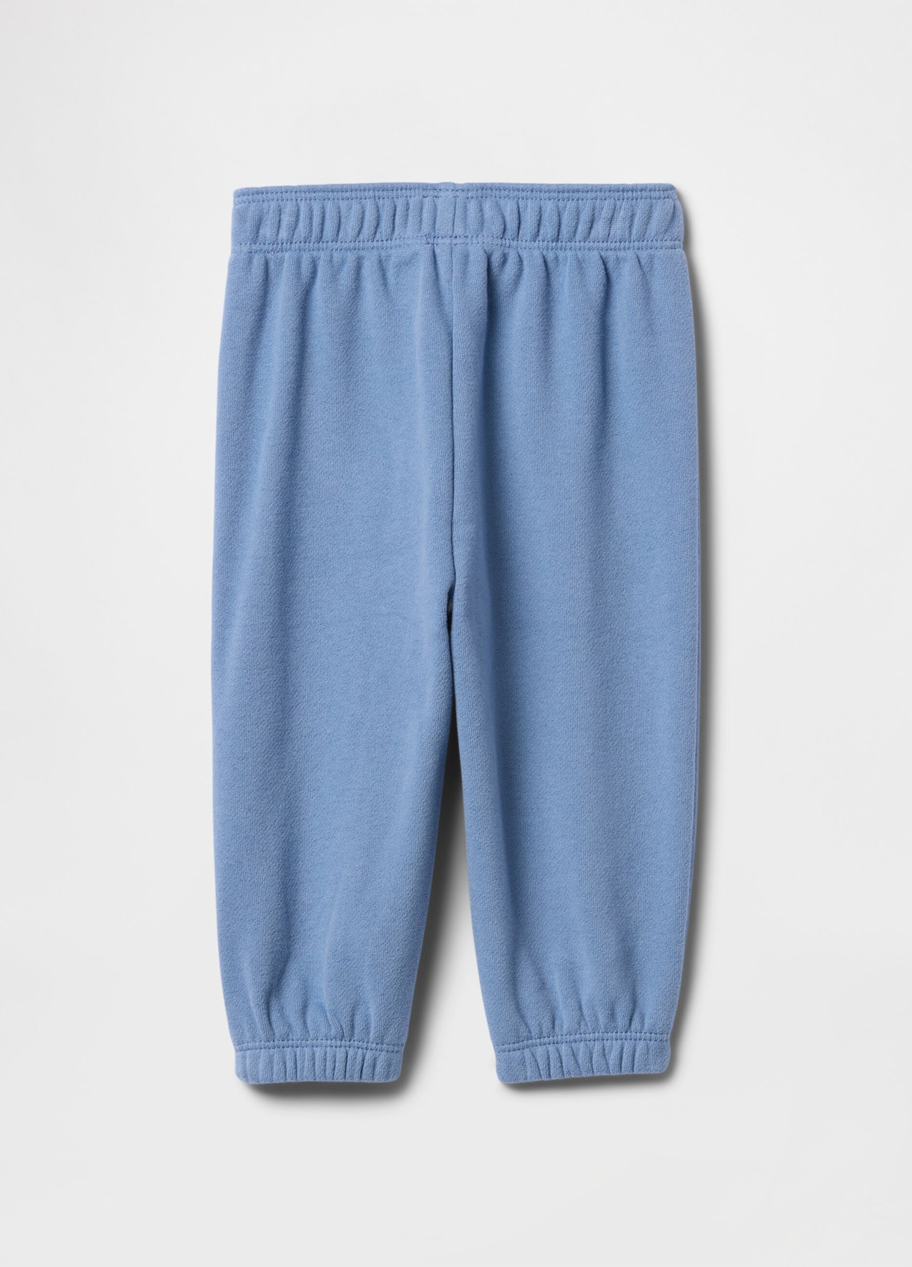 Blue jogger trousers in cotton and polyester blend