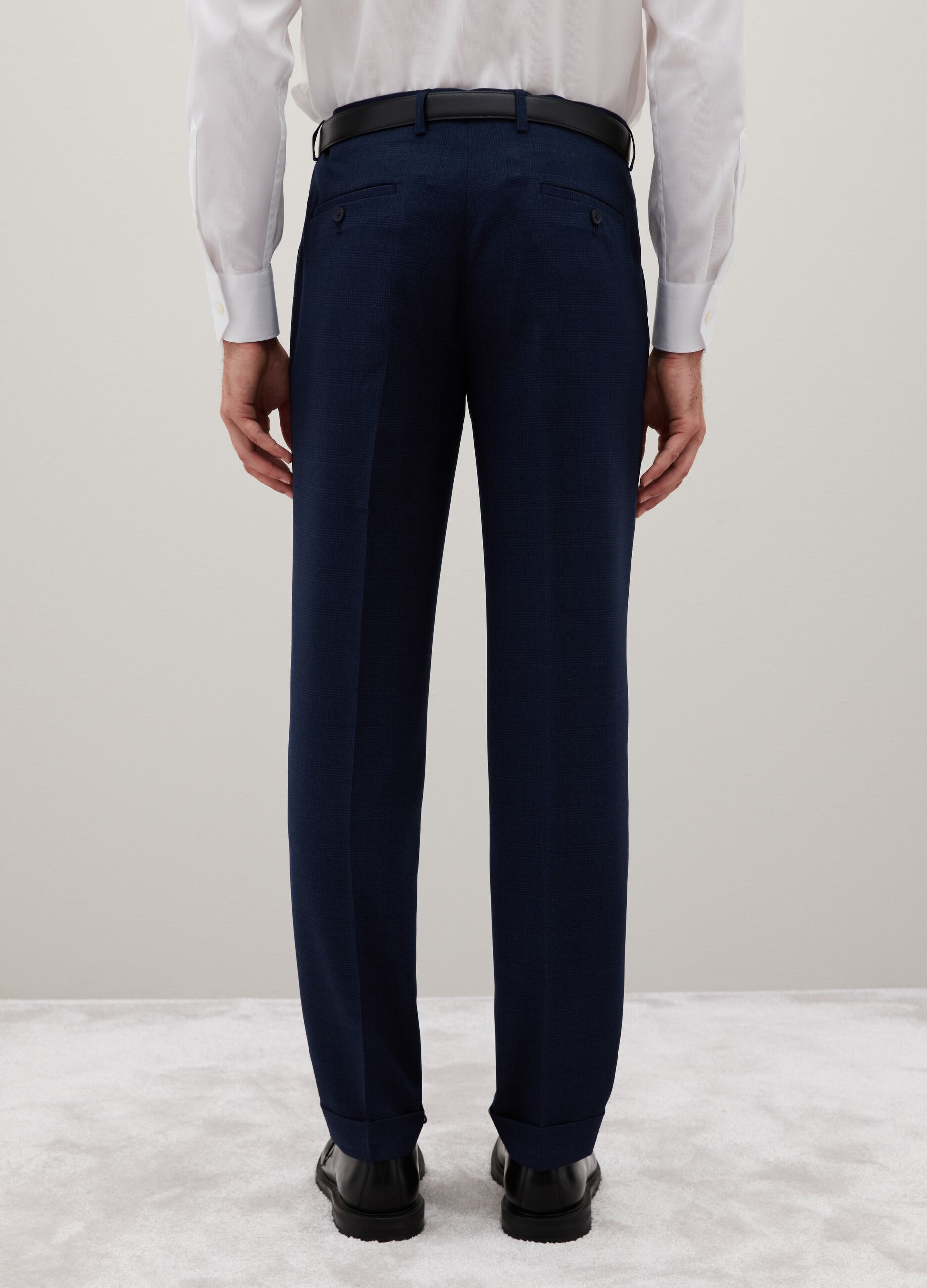 Blue Slim Fit Trousers