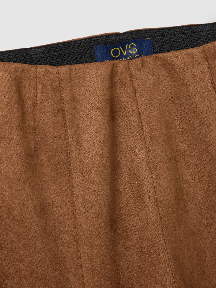 Brown Slim Fit Leggings_5
