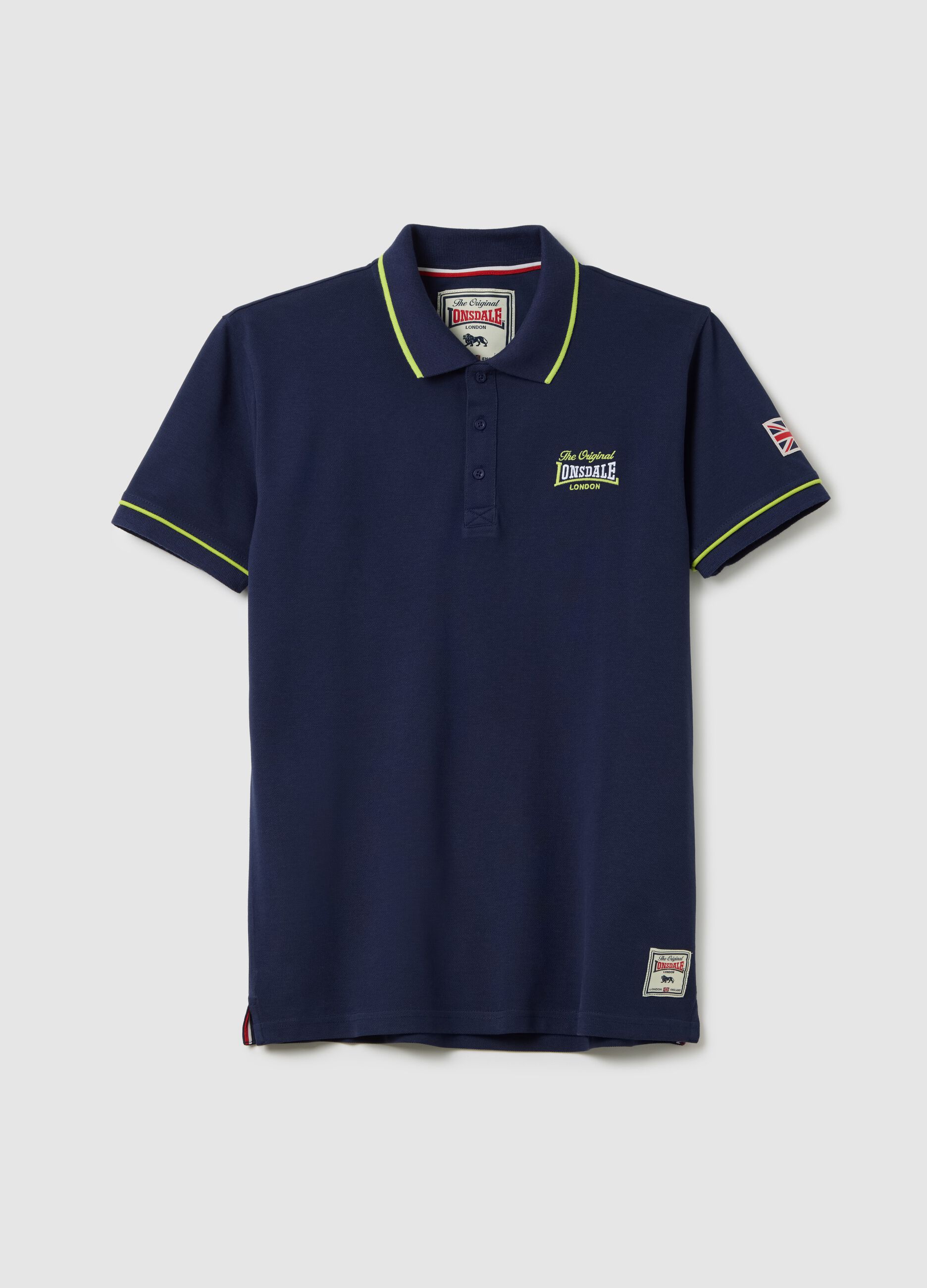 Lonsdale blue cotton polo shirt