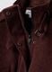 Red genuine leather jacket with high collar and adjustable strap, regular fit_1