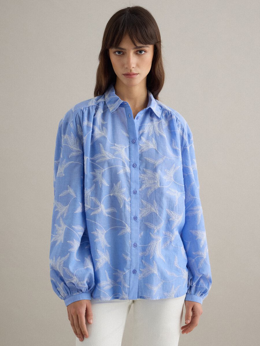 Multicolour pure cotton regular fit shirt with pattern_1