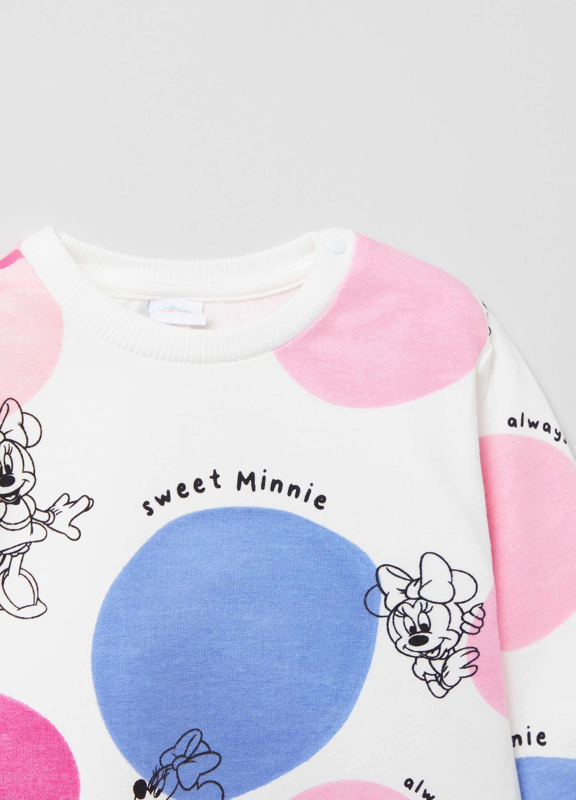 Jogging set felpato con stampa Minnie _2
