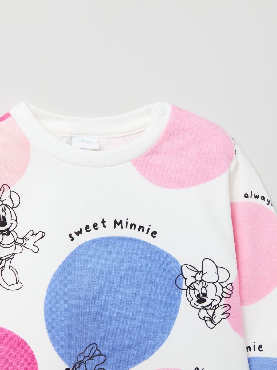 Jogging set felpato con stampa Minnie _2