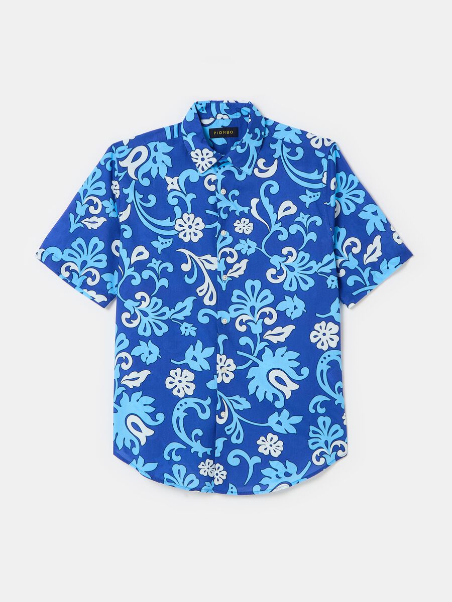 Floral shirt with short sleeves_3