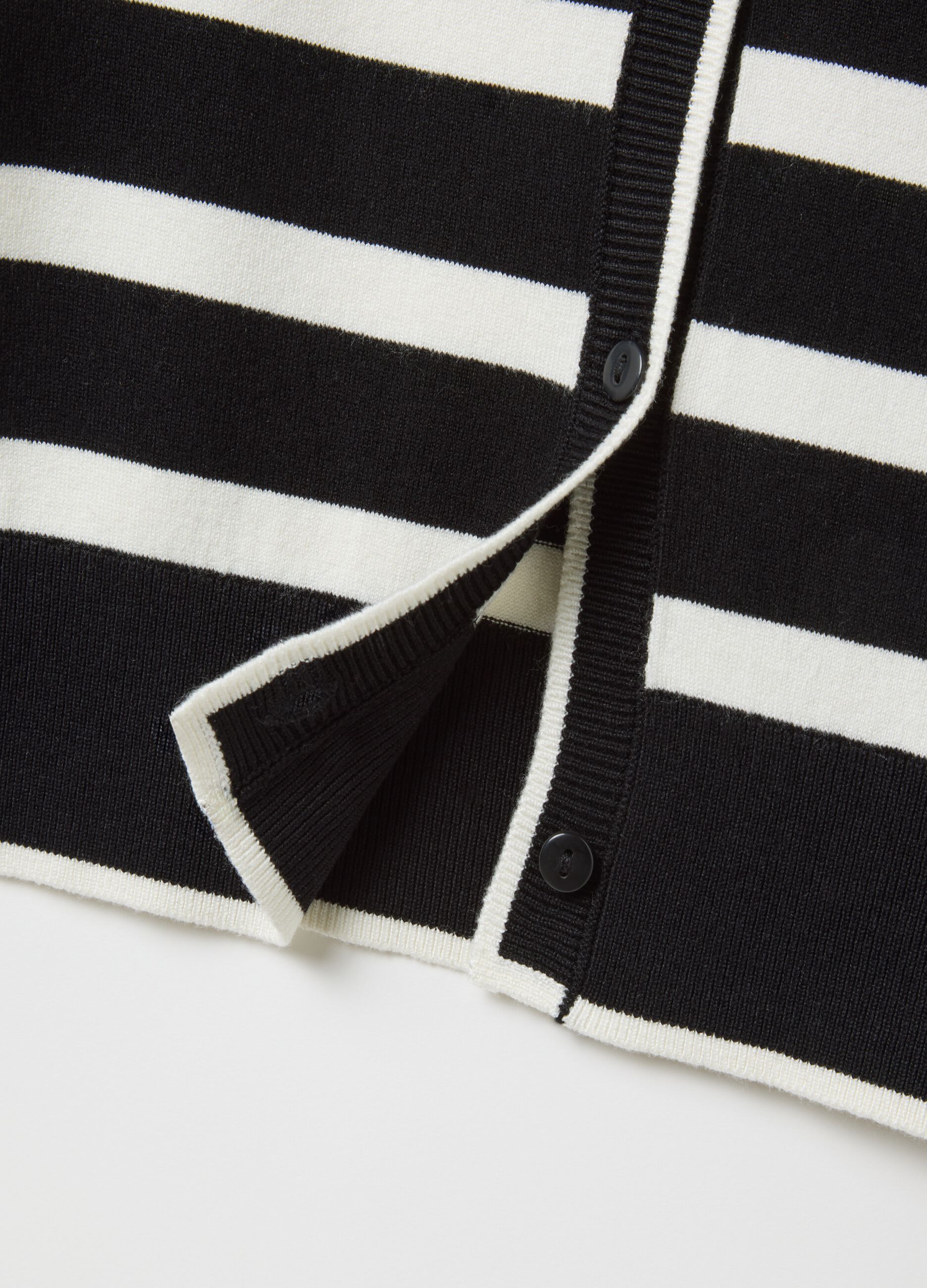Multicolour regular fit stretch blend cardigan