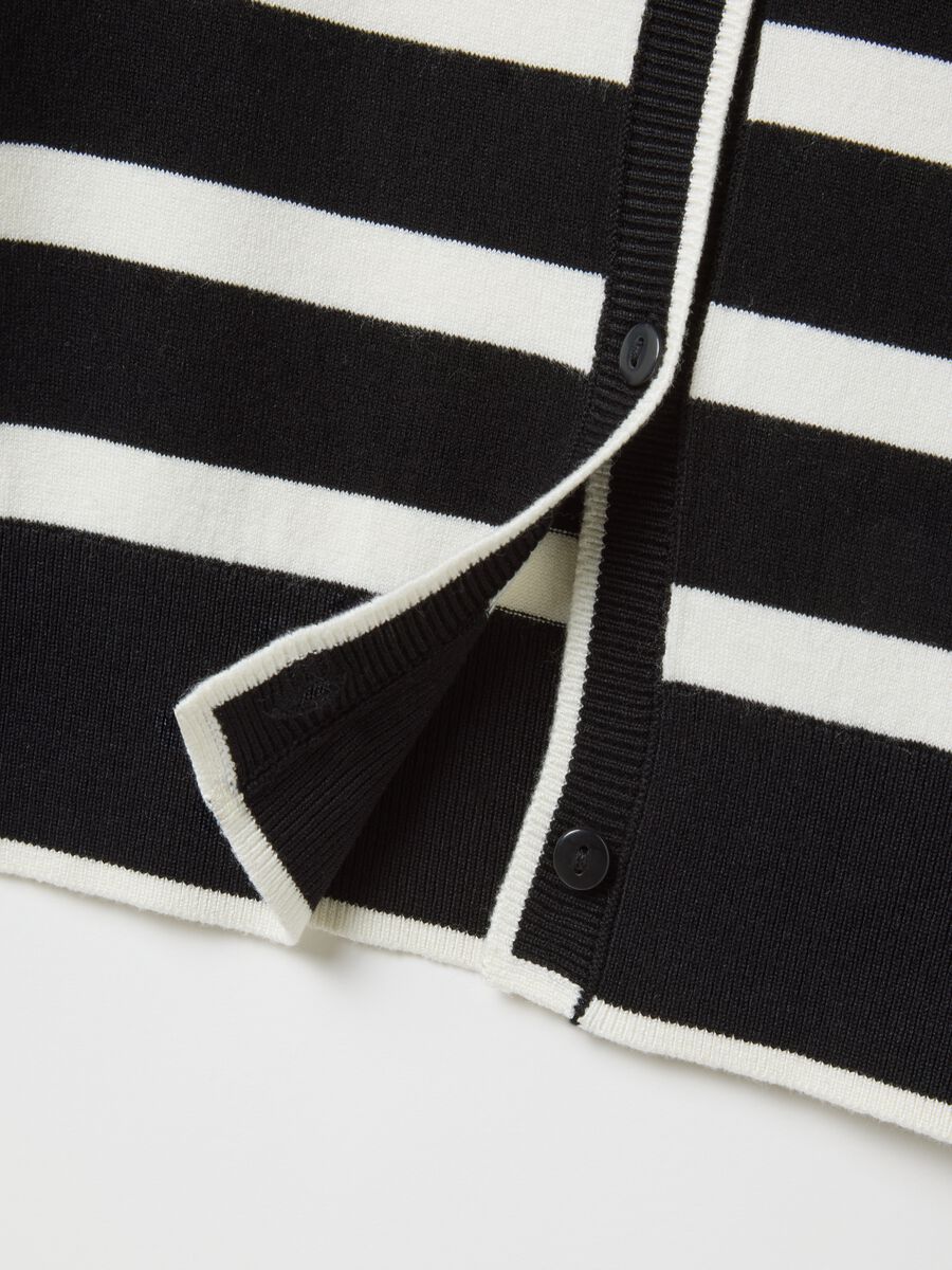 Multicolour regular fit stretch blend cardigan_5