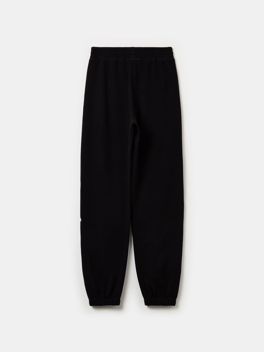 Joggers in felpa con stampa_4