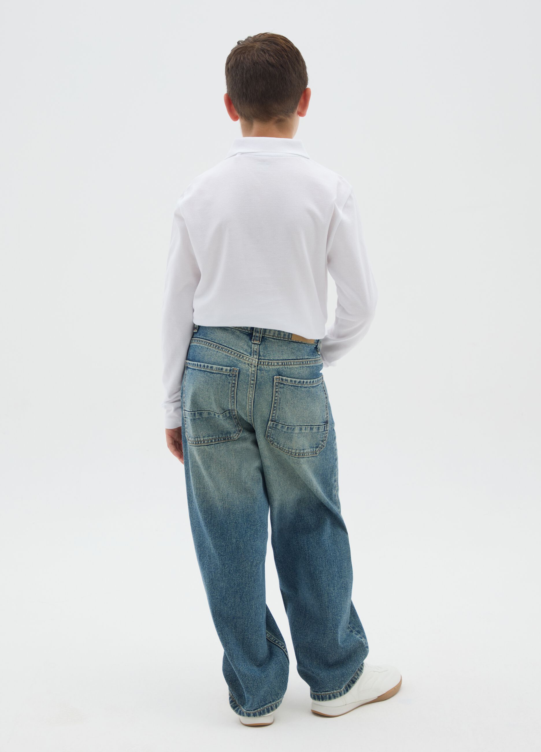 Boys' pure cotton denim regular fit jeans