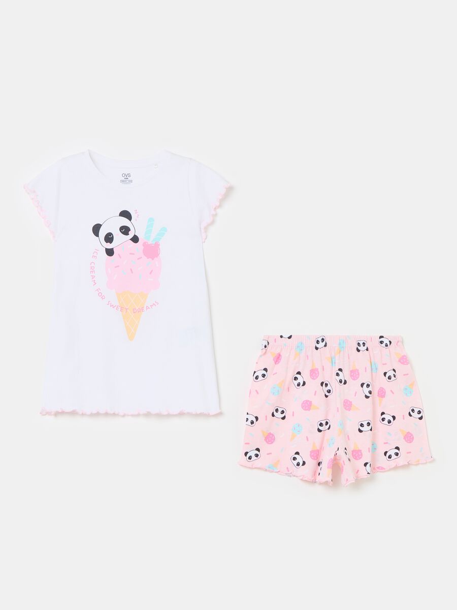 Organic cotton pyjamas with print_0