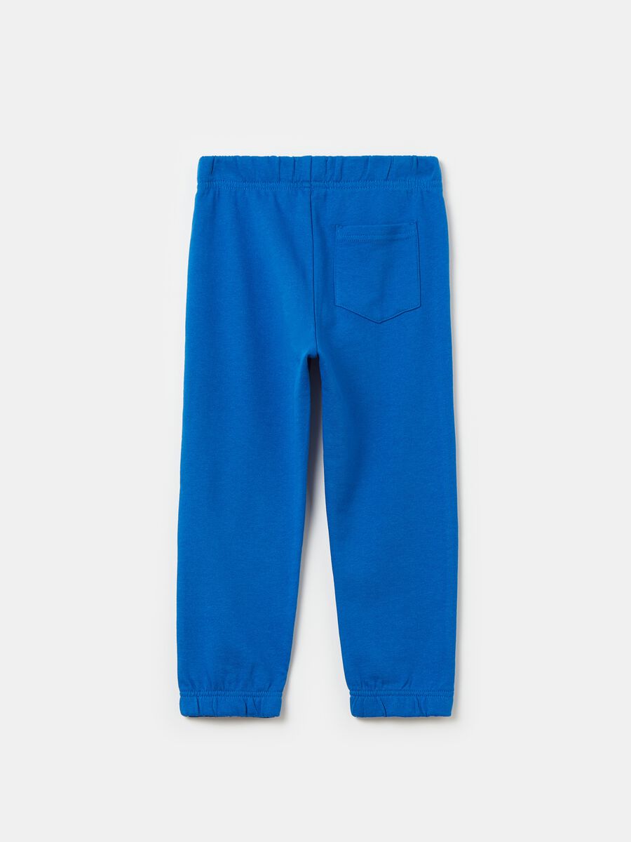 Fleece joggers with elasticated edging_1