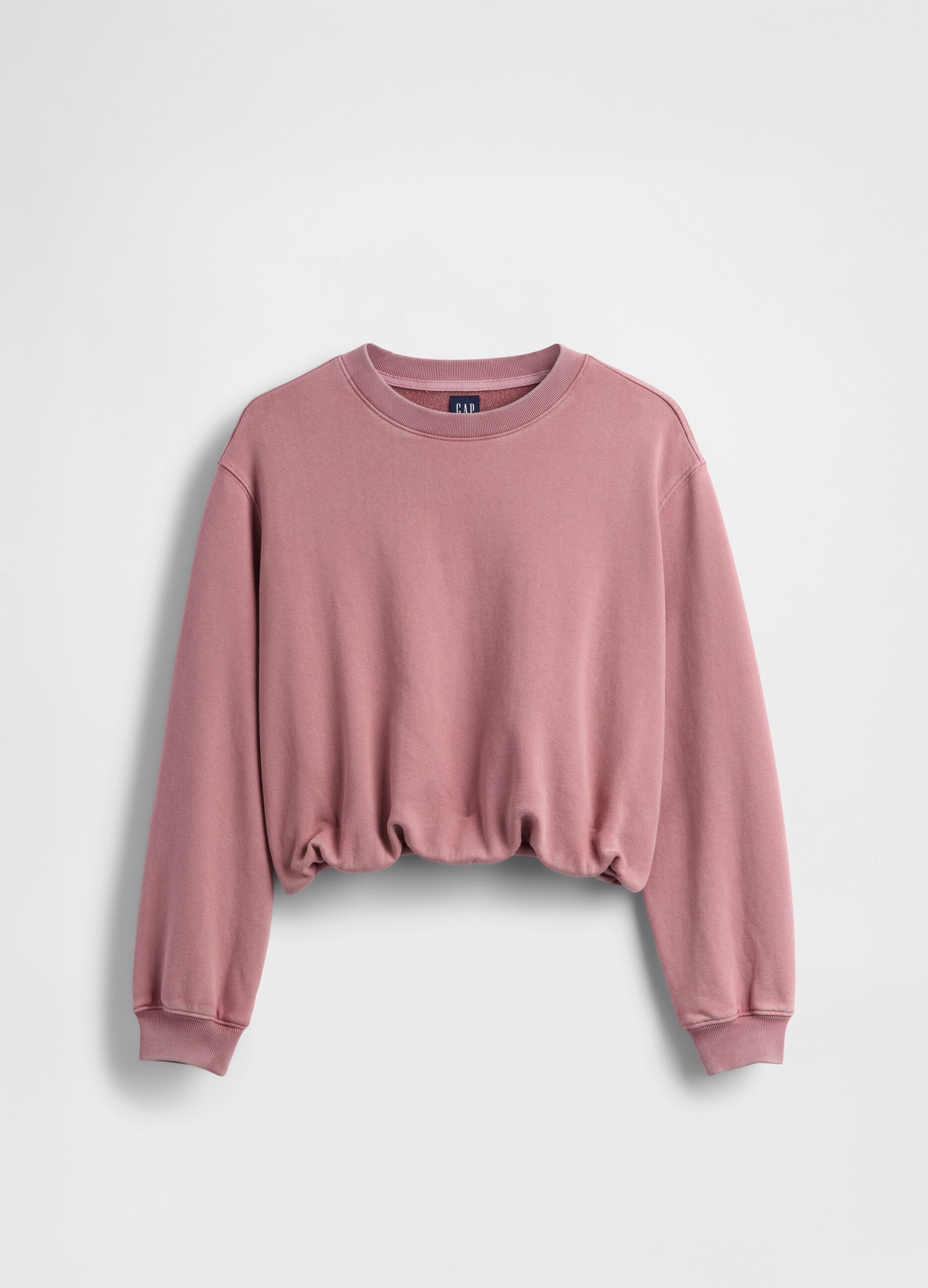 Felpa rosa girocollo