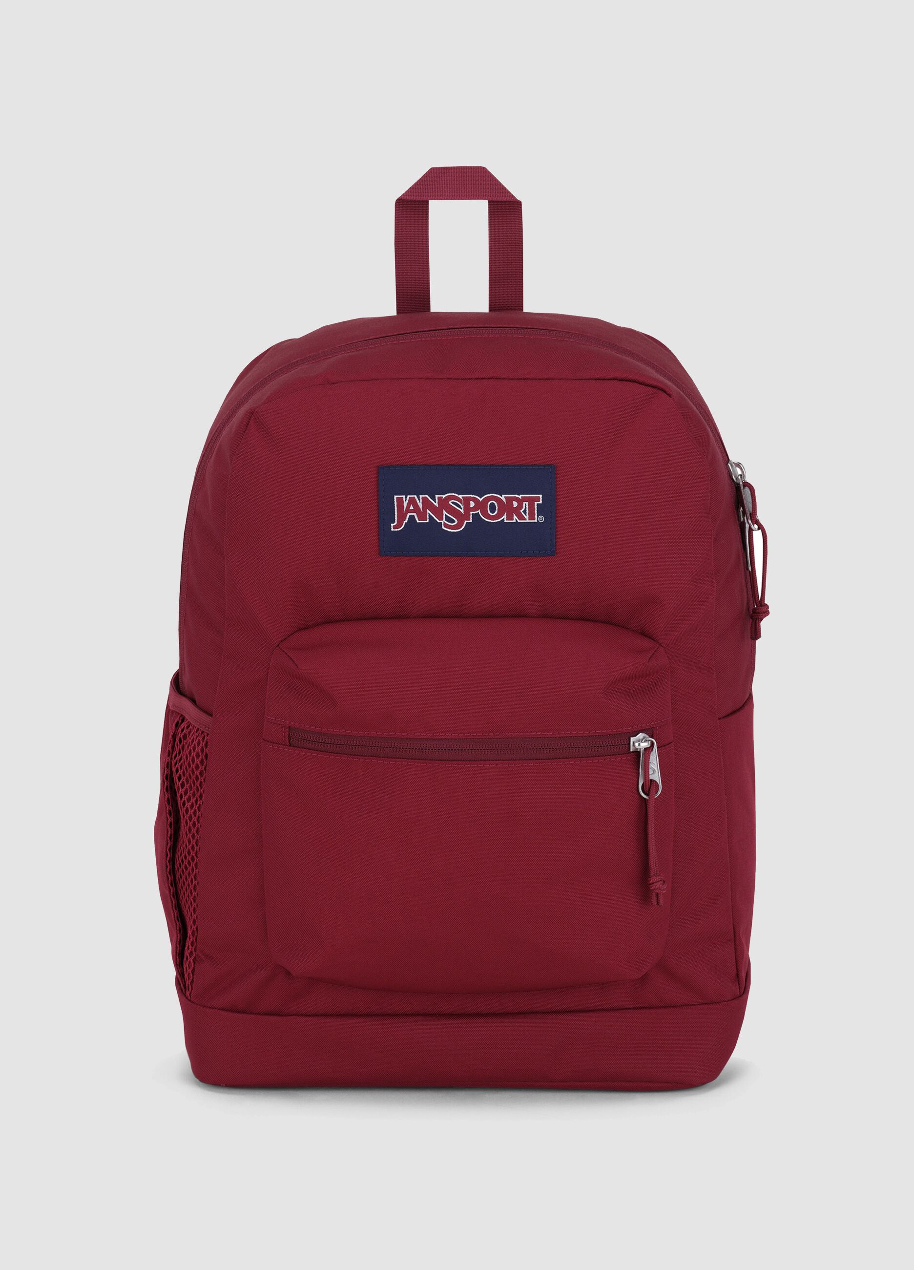 Zaino rosso con tasca frontale