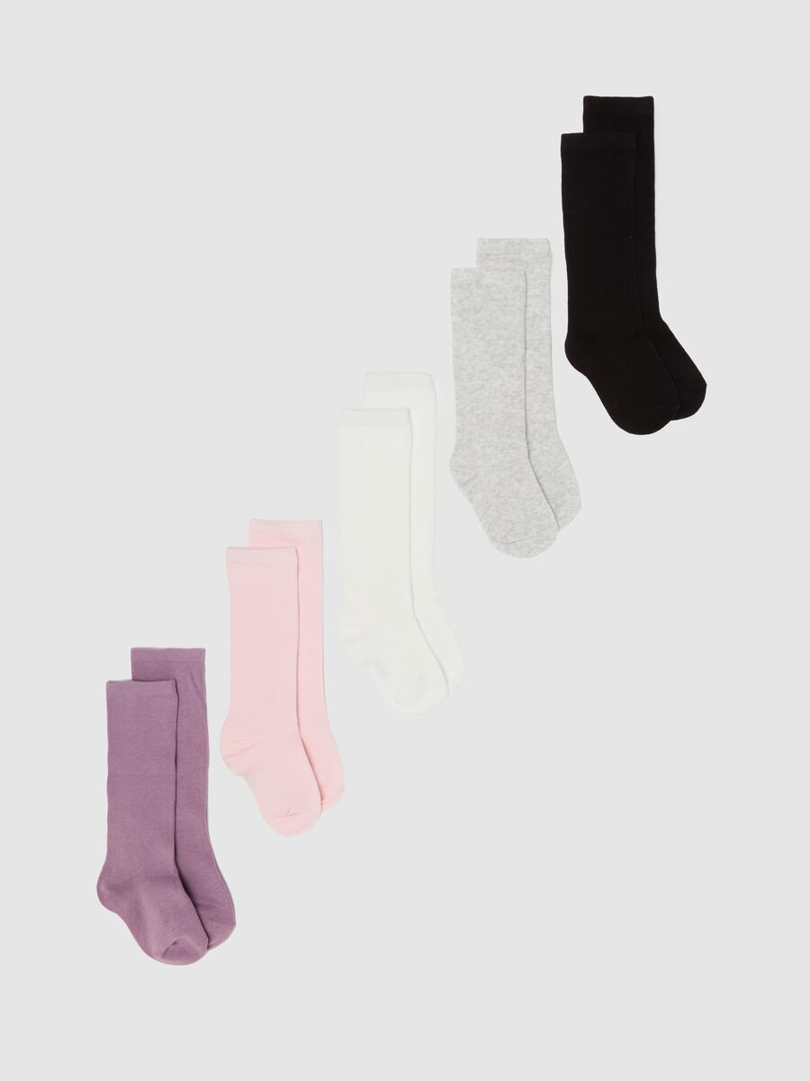 Multipack of Five Long Multicolour Socks_0
