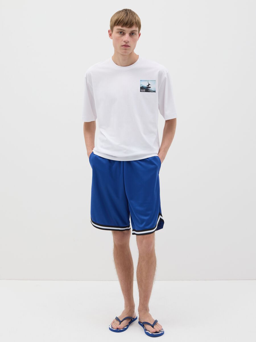 White pure cotton boxy fit T-shirt_1