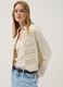 Giacca beige in misto cotone e viscosa_0
