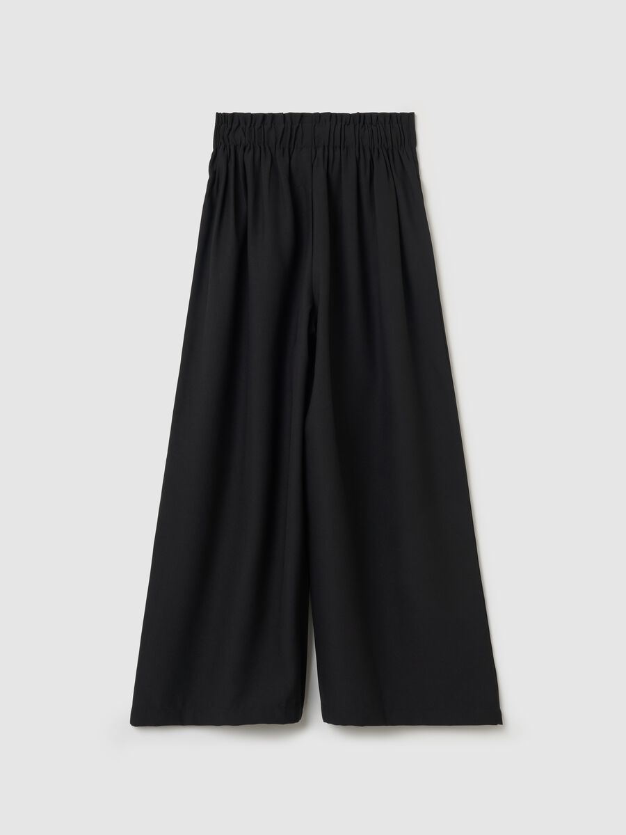 Pantaloni a gamba larga con cintura_4