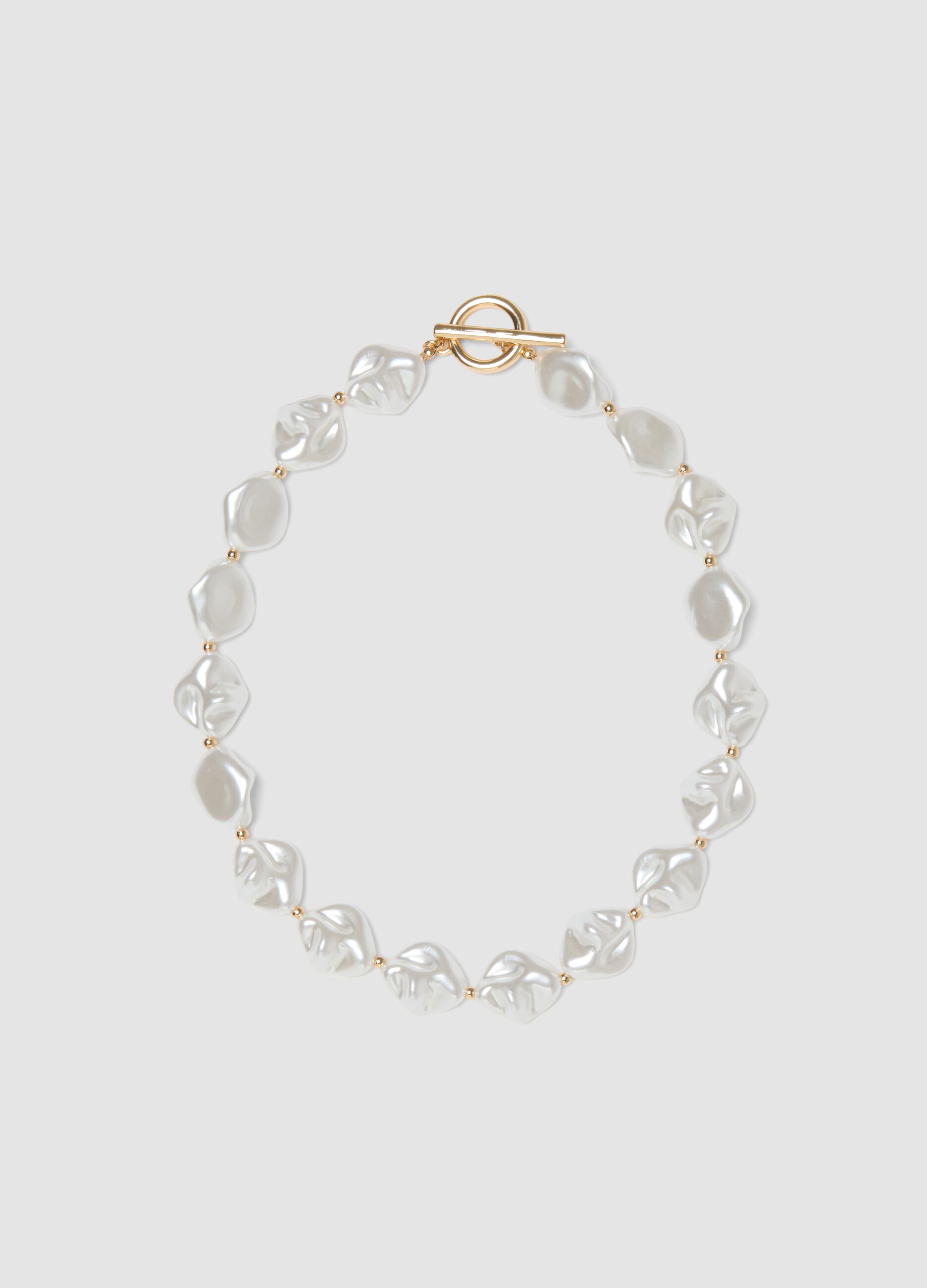 Bracelet with Synthetic Pearls