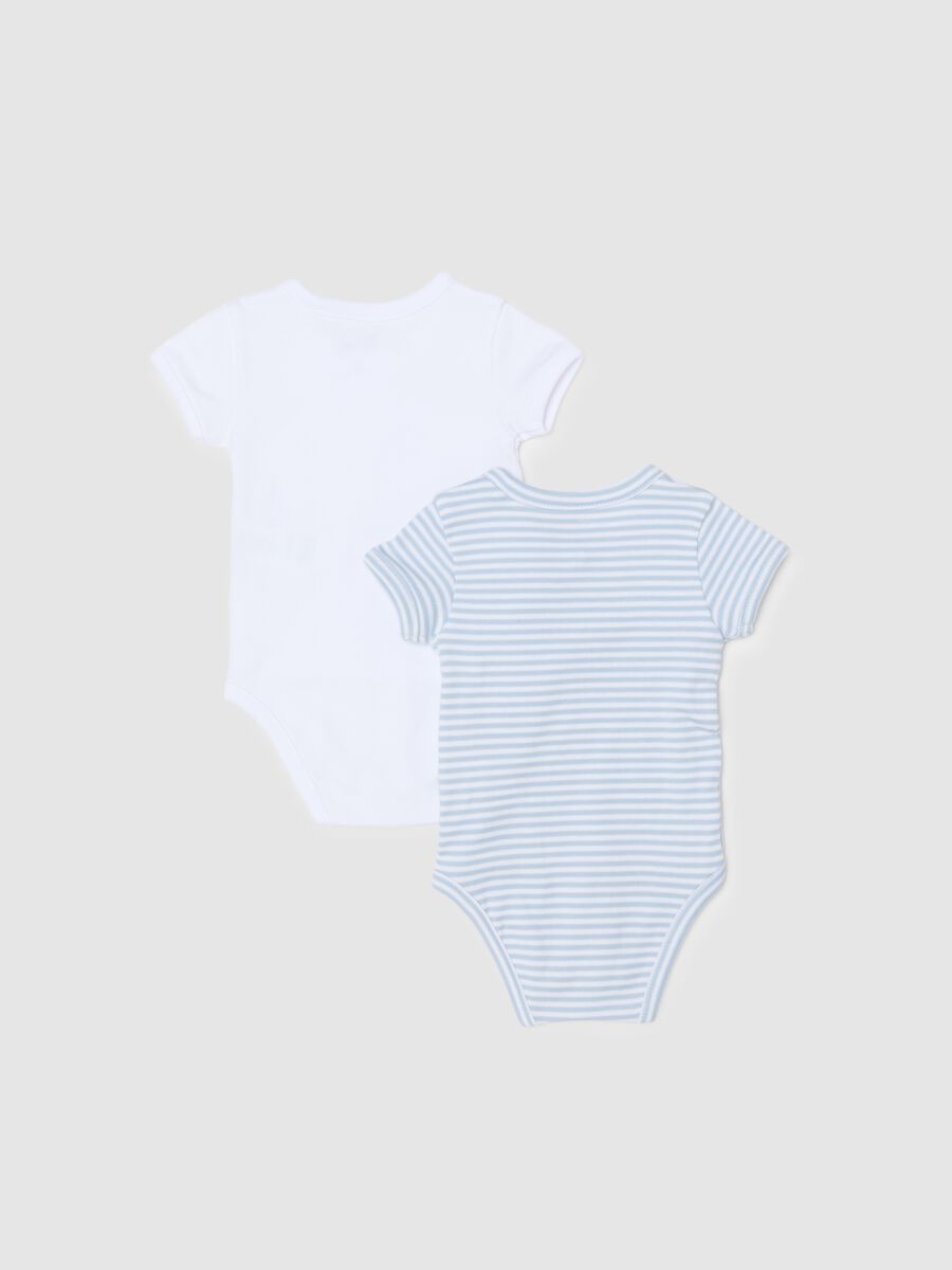 Bipack body a maniche corte multicolor da neonato in puro cotone_1