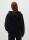 Black Cotton Blend Hooded Sweatshirt Regular Fit_2