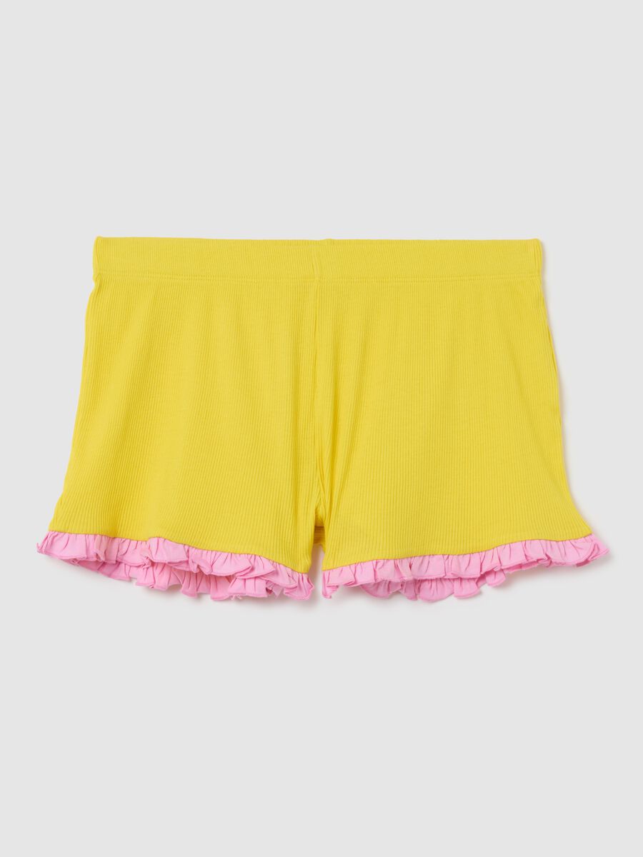 Women's yellow outfit in pure cotton regular fit_4