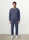 Grey crew-neck cotton-blend sweatshirt, regular fit_1