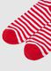 Multicolour Christmas Cotton Blend Striped Socks with Santa Claus_1