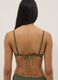 Green triangle bikini top with removable padding_2