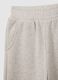 Beige elasticated jogger trousers for girls, regular fit_2