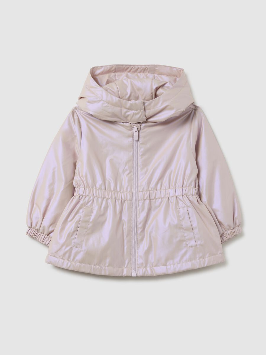Girls' Pink Regular Fit Jacket_0
