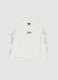 White cotton oversized hoodie for boys with prints_0