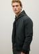 Black Regular Fit Bomber with Zip_3