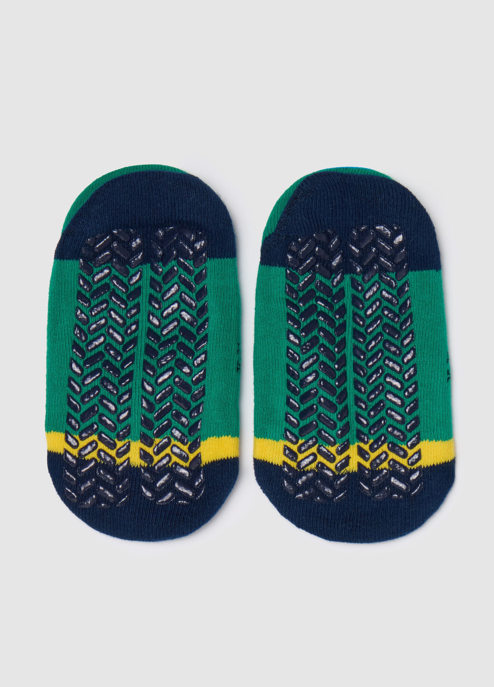 Slipper socks with work machinery design