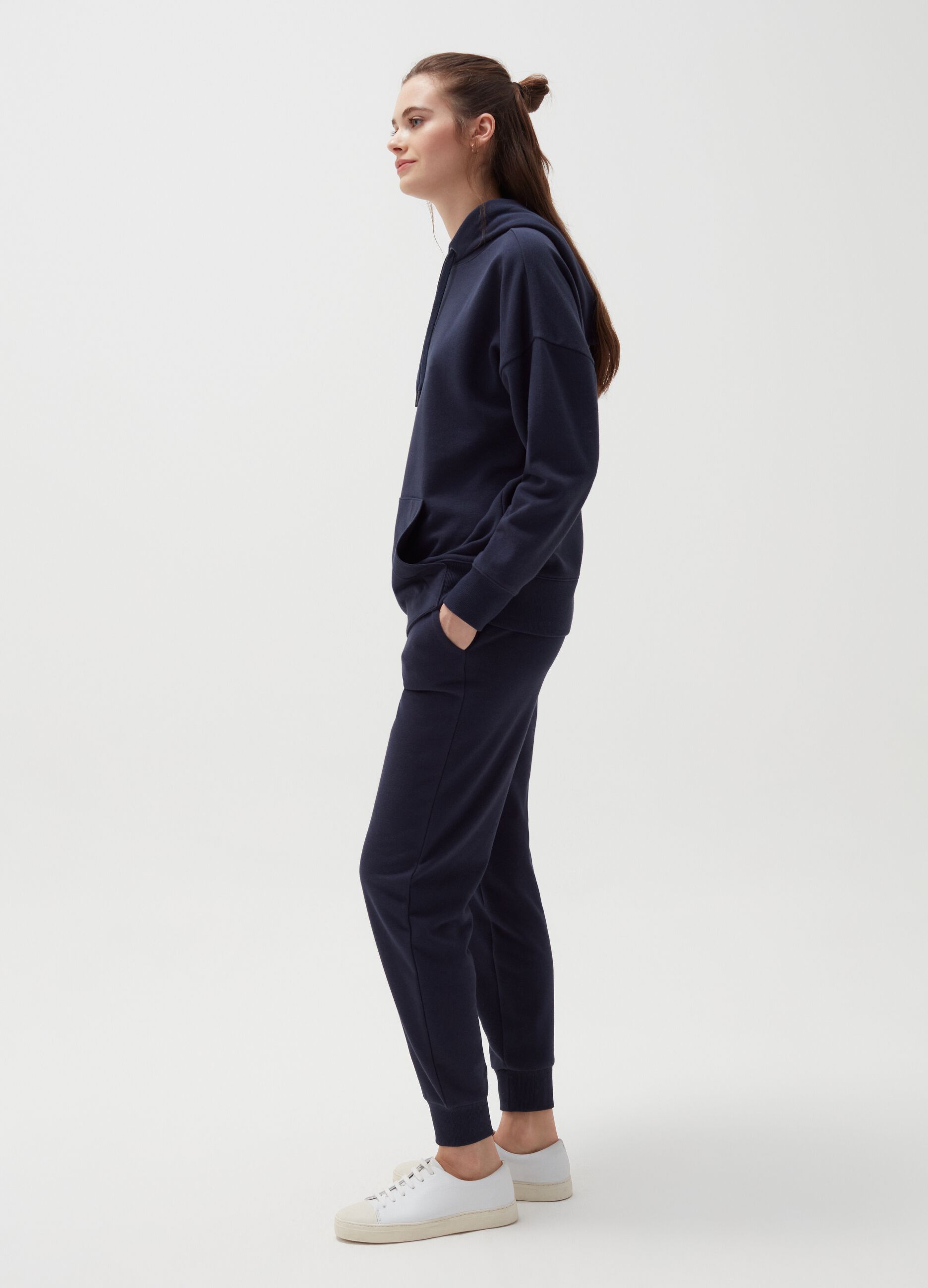 Joggers in felpa con coulisse_0