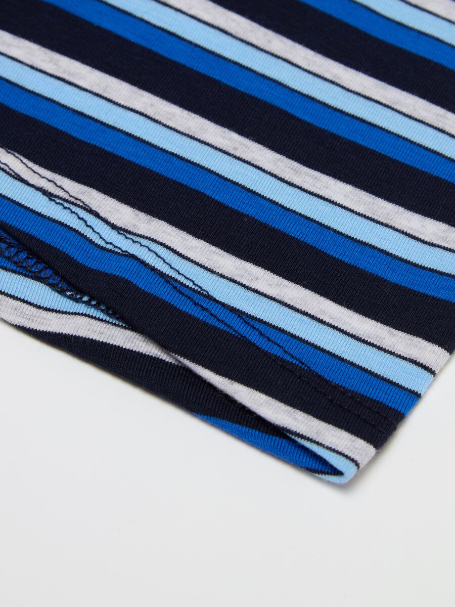 Boxer in cotone stretch in fantasia a righe _3