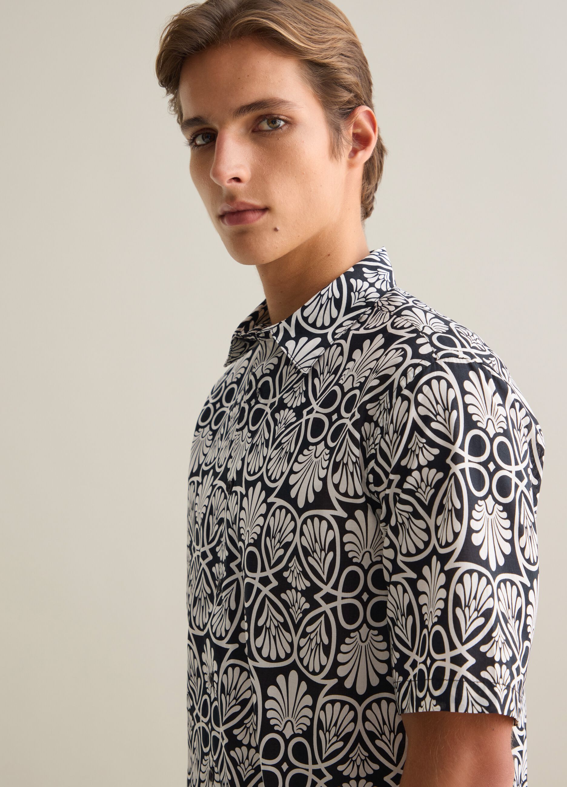 Men's pure cotton multicolor regular fit shirt