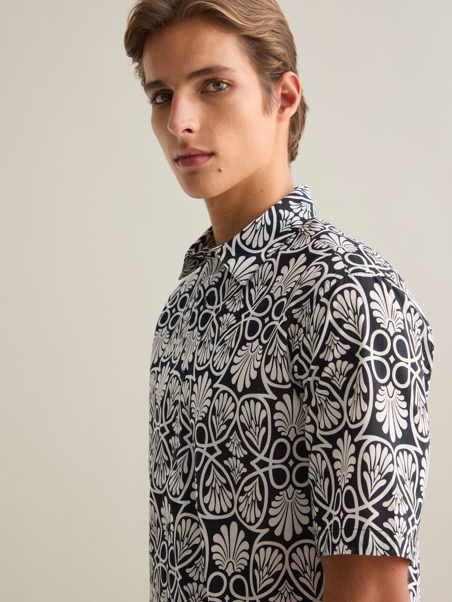 Men's pure cotton multicolor regular fit shirt_1