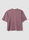 Girls' Oversized Fit Pink Pure Cotton T-shirt_1