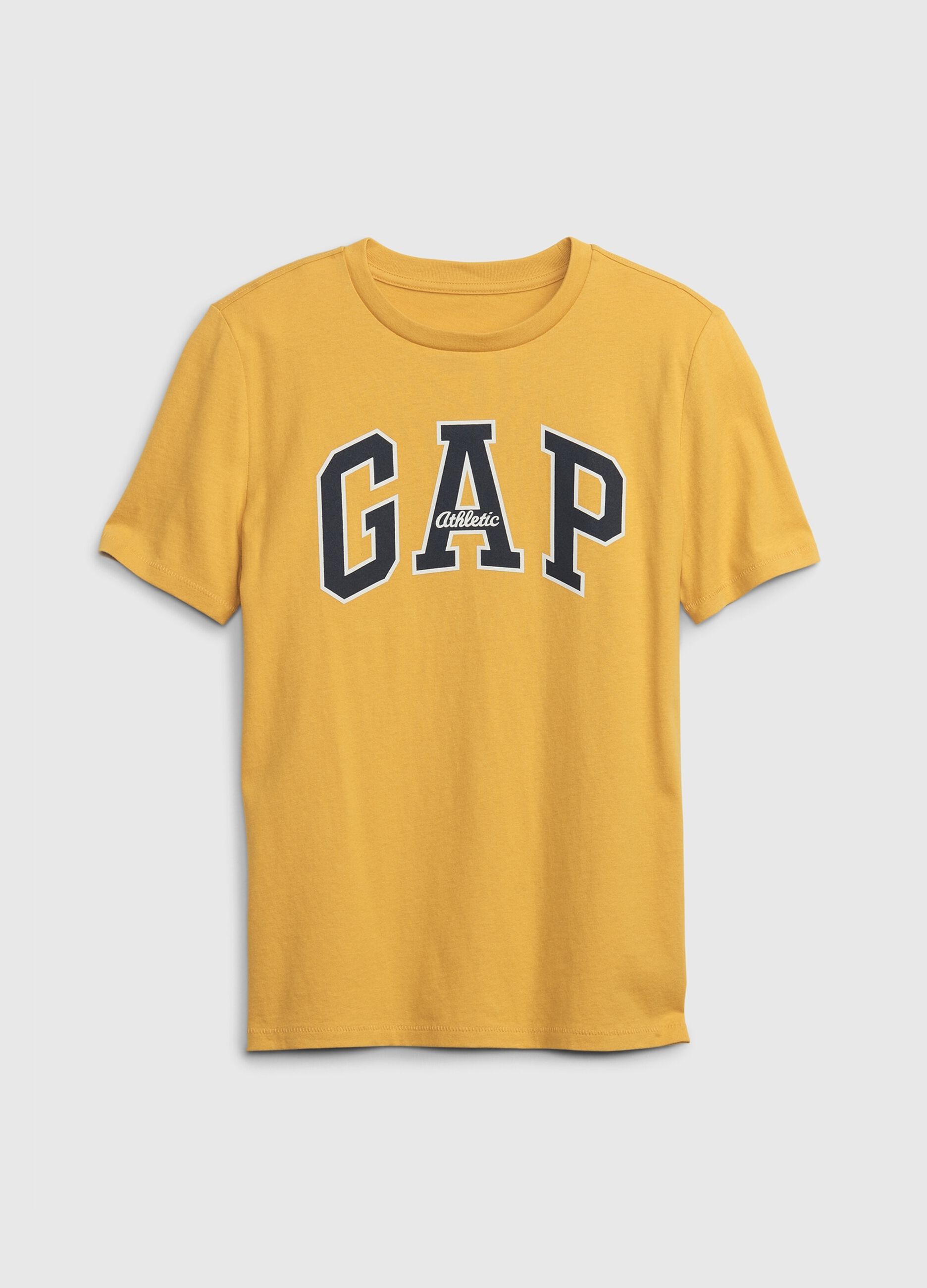 T-shirt girocollo con stampa logo 