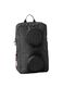 Zaino nero con tasche frontali rotonde_0