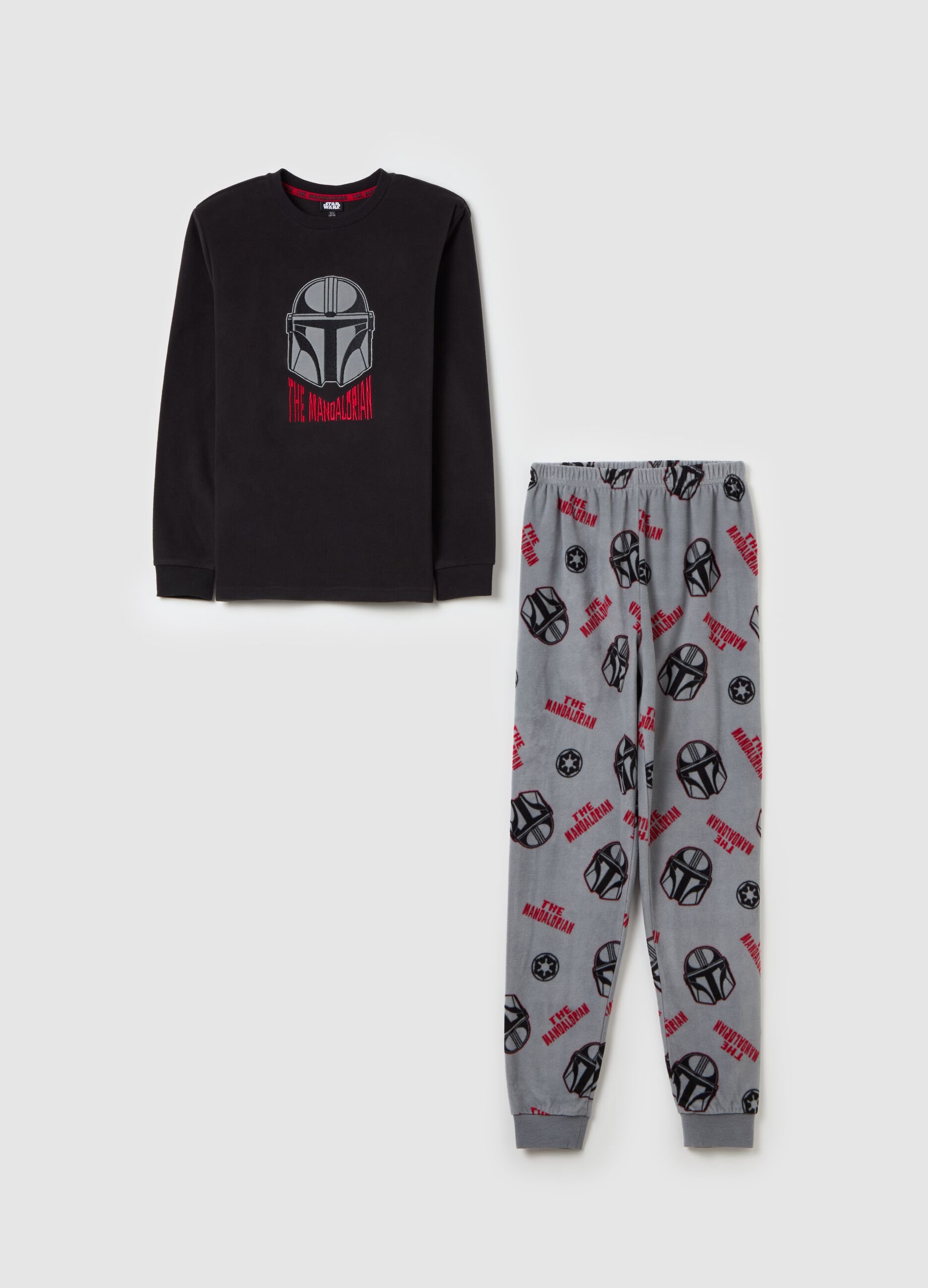 Chenille pyjamas with The Mandalorian print